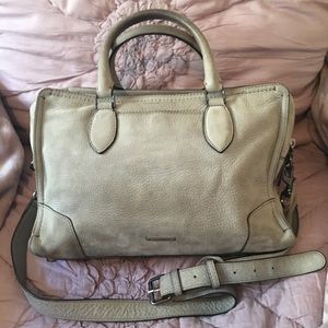 Rebecca Minkoff Genuine Suede Leather Sachel Bag Purse